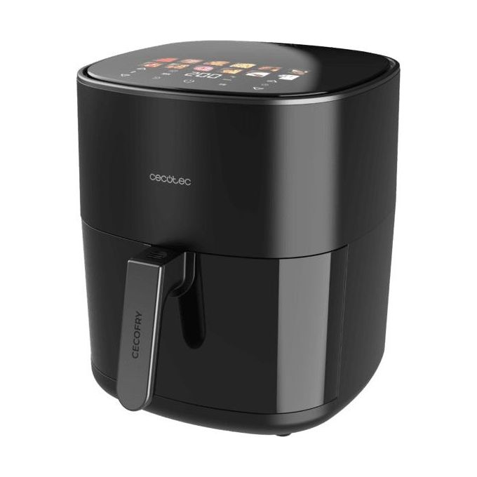 Cecotec A01 EU01 100500 CecofryandGrill Friggitrice ad aria 6,5 L 2200 W 12 programmi display LCD colore Nero