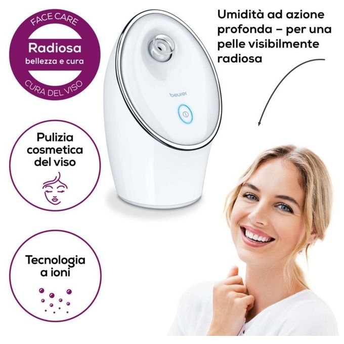 Beurer Sauna per il Viso Pureo Ionic Hydration agli Ioni FC 72