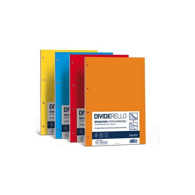 Cartotecnica Favini Cf10separatori Dividerello Col Ass