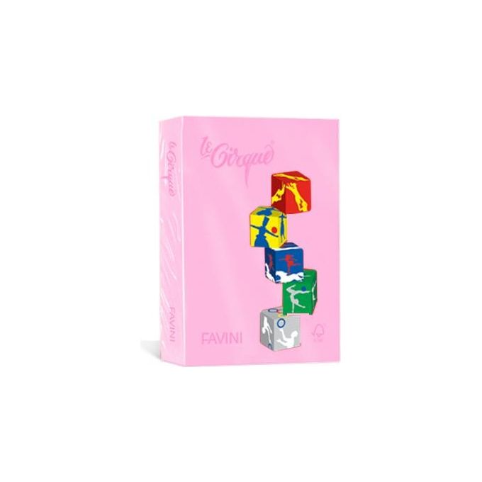 Favini A71S504 Le Cirque Carta Colorata A4 80 g-m² 500 fogli colore Rosa