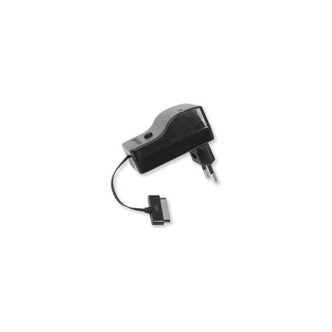 Retrak Caricatore iPad Iphone da Casa Retrattile  Nero