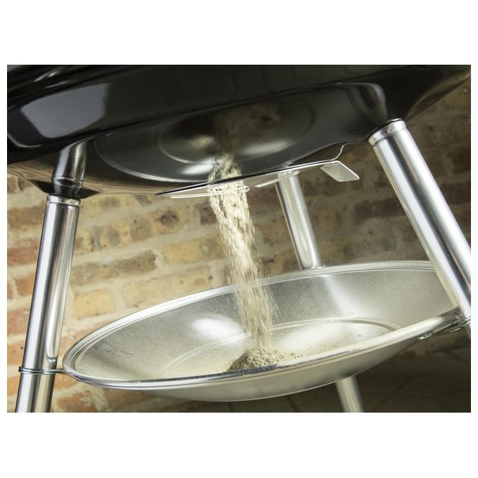 Weber 1221004 Compact Kettle Barbecue a Carbone 47 cm acciaio smaltato con ruote colore Nero