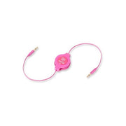 Retrak Cavo da 3,5mm a 3,5mm per Mp3 Retrattile Rosa