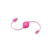 Retrak Cavo Usb 2.0 a Micro 5-pin Retrattile Rosa
