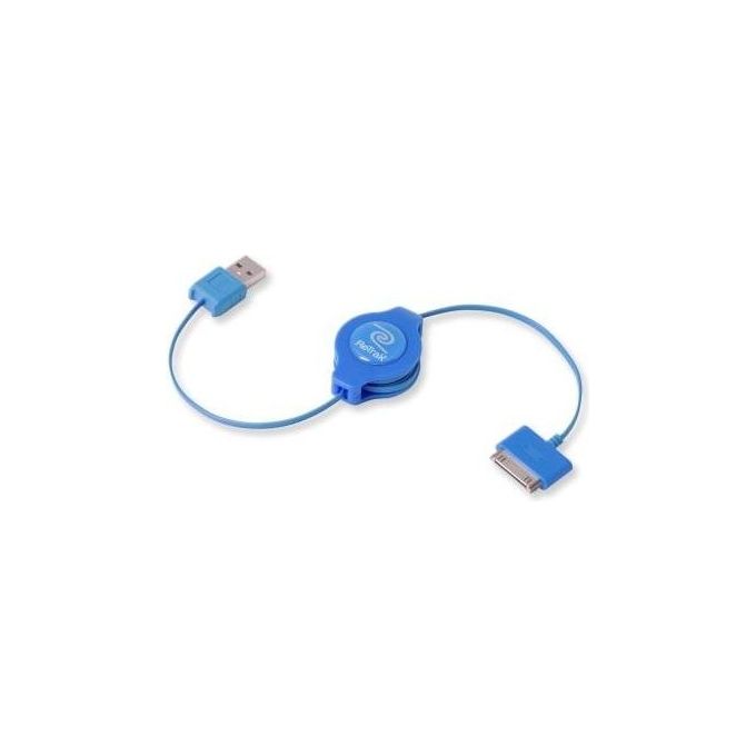Retrak Cavo iPod e iPhone Retrattile Usb 2.0 Sync-charge  Blu