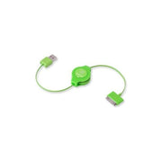 Retrak Cavo iPod e iPhone Retrattile Usb 2.0 Sync-charge Verde