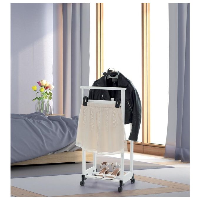 Foppapedretti 9900390003 L'Indossatore Indossatore da Camera Monospalla Legno Faggio Portapantaloni Portascarpe Vaschetta Portaoggetti colore Naturale