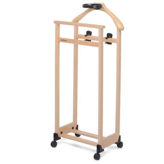 Foppapedretti 9900390003 L'Indossatore Indossatore da Camera Monospalla Legno Faggio Portapantaloni Portascarpe Vaschetta Portaoggetti colore Naturale