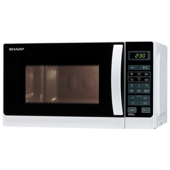 Sharp R-642WW Forno a Microonde con Grill Capacita' 20 Litri Potenza 800W 6 Programmi 5 Livelli di potenza Display digitale Bianco