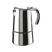 Pinti Inox Caffettiera Moka 4 Tazze in Acciaio Inossidabile Argento