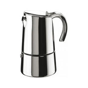 Caffettiera Moka Bella 6 tazze per induzione in acciaio inox lucido