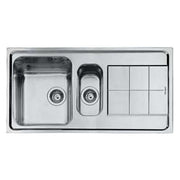 Foster 2163 062 Lavello Acciaio inox Spazzolato da incasso Gocciolatoio a Destra 1 vasca e 1-2 97x50cm