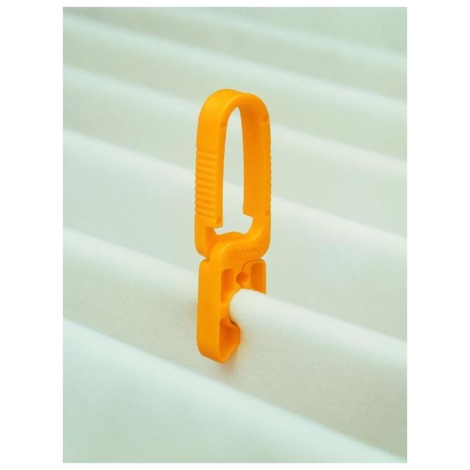 Foppapedretti CLOTHY Mollette Stendipanni in Nylon Senza Molle Set 12 pz colore Rosso Bianco Giallo