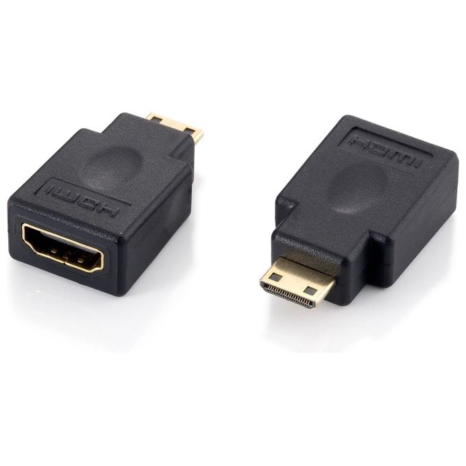 Equip Minihdmi (type c) hdmi type a Adapt m-f blk gold Plated Plugs
