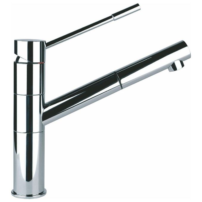 Foster 8466 000 Lorenzo Miscelatore Mono Splitcomando con canna girevole 120° e Bocca Estraibile Cromo