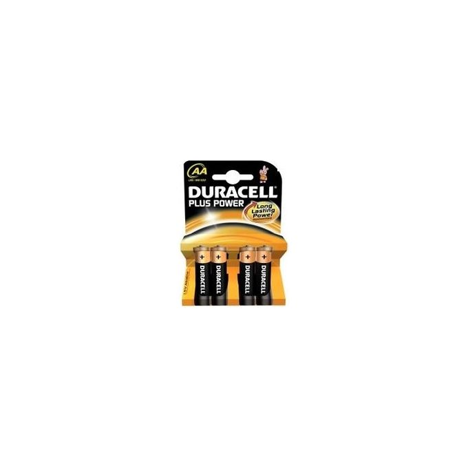 Duracell Batteria alcalina Plus Power Stilo Aa Blister 4 Mn1500