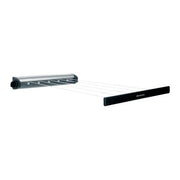 Brabantia 385766 Pull-Out Drying Lines Set Stendibiancheria Estraibile 22 metri Sistema di Bloccaggio Automatico colore Acciaio inox