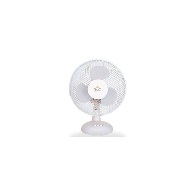 DCG Ventilatore Tavolo 30cm con Oscillazione Inclinazione Regolabile e 3 Velocita' di Funzionamento 40W