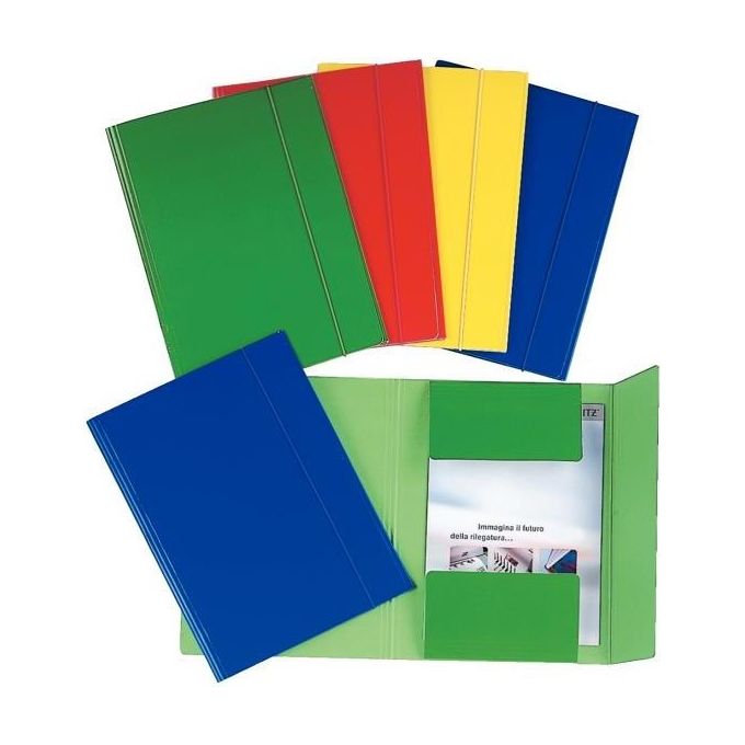 Esselte Cf5cartelle 3 Lembi Plast Blu