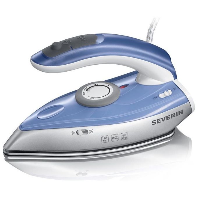 Severin BA 3234  Ferro da Stiro da Viaggio 1000W Argento-Blu