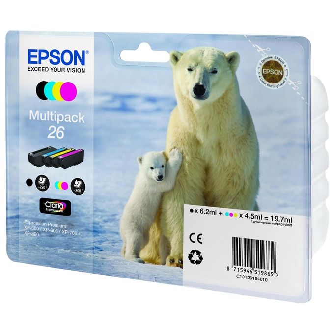 Epson Multipack 26 (orsopolare) 4 Cartuccie
