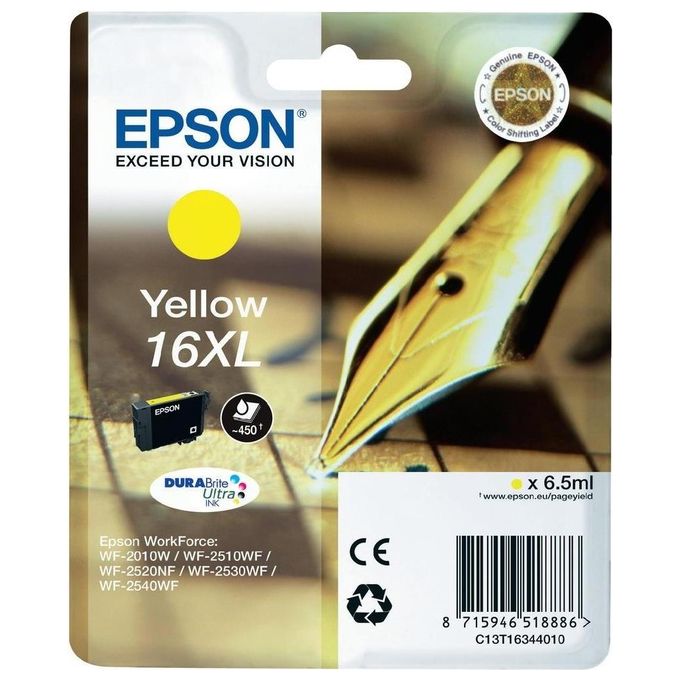 Epson Cartuccia C13t16344010 Workforce serie 16xl Yellow
