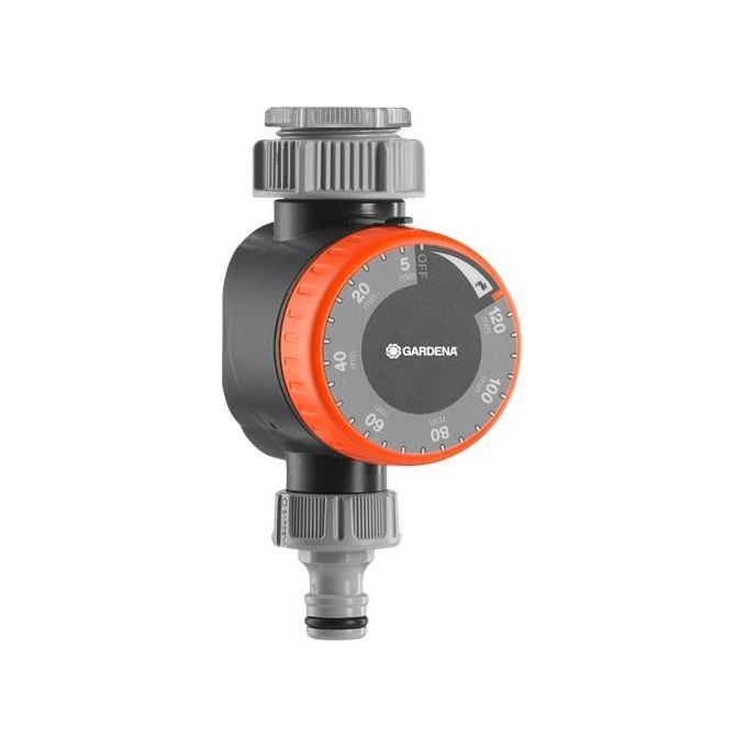 Gardena 1169-20 Temporizzatore Automatico per Rubinetti da 26.5 mm (G 3-4) o da 33.3 mm (G1), Irrigazione Variabile (5-120 min)
