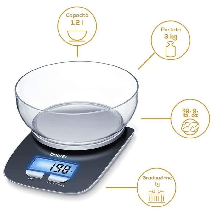 Beurer KS25 Bilancia Cucina Elettronica