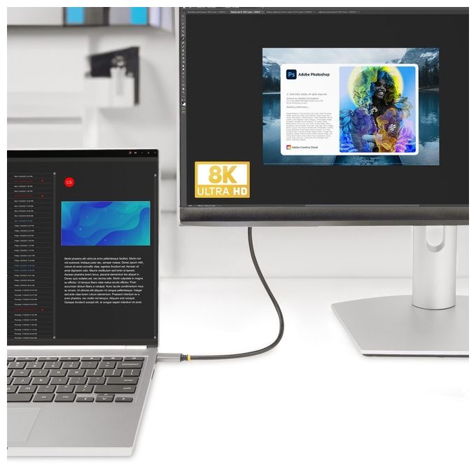 Startech.com Cavo Adattatore Usb-c a Hdmi da 1mt 8k 60hz 4k 144hz Hdr10 da Laptop Usb-c a Monitor Hdmi