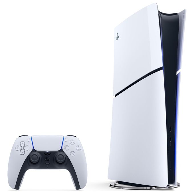 Sony CFI-2116 PlayStation 5 Slim Digital Edition Console Bundle Fortnite Flowering Chaos 825GB colore Nero Bianco