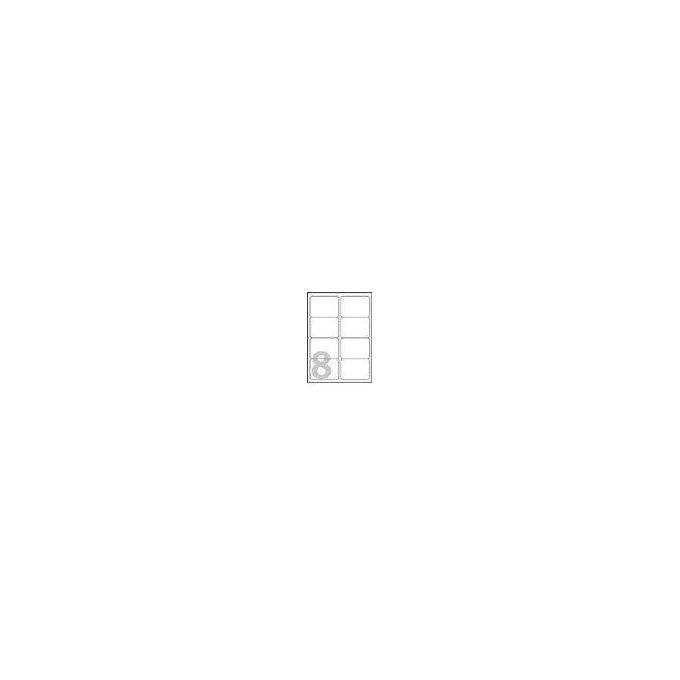 Avery L7565-25 Etichette Poliestere Trasparenti Lucide QuickPEEL 99,1x67,7 mm 8 etichette per foglio Laser 25 fogli colore Trasparente
