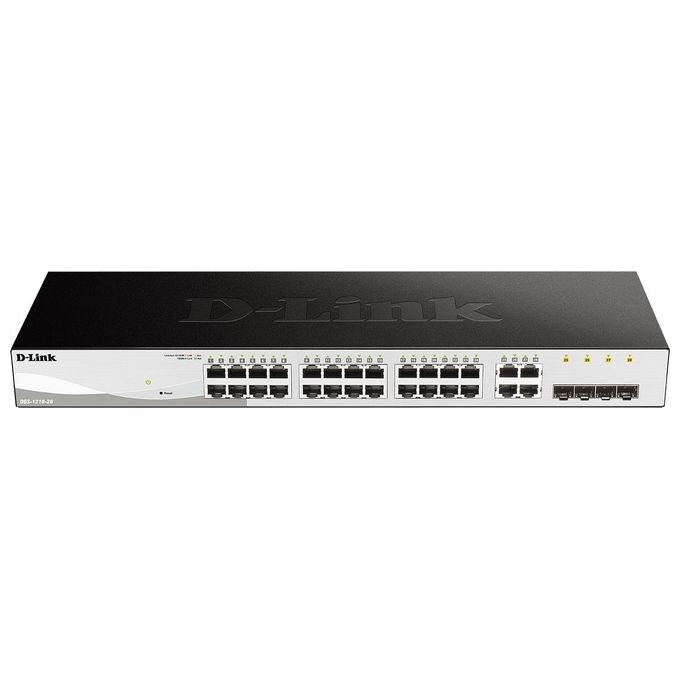 D-Link DGS-1210-28 Switch Gestito Smart L2 24 porte RJ-45 Gigabit 4 slot SFP 56 Gbit-s colore Nero