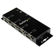 StarTech Hub adattatore seriale USB a DB9 RS232 4 porte - Guide DIN industriali DIN e montabile a parete