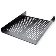 StarTech Ripiano per montaggio a rack con fessure 22 2U - Ripiano per armadio server rack fisso - 22 kg