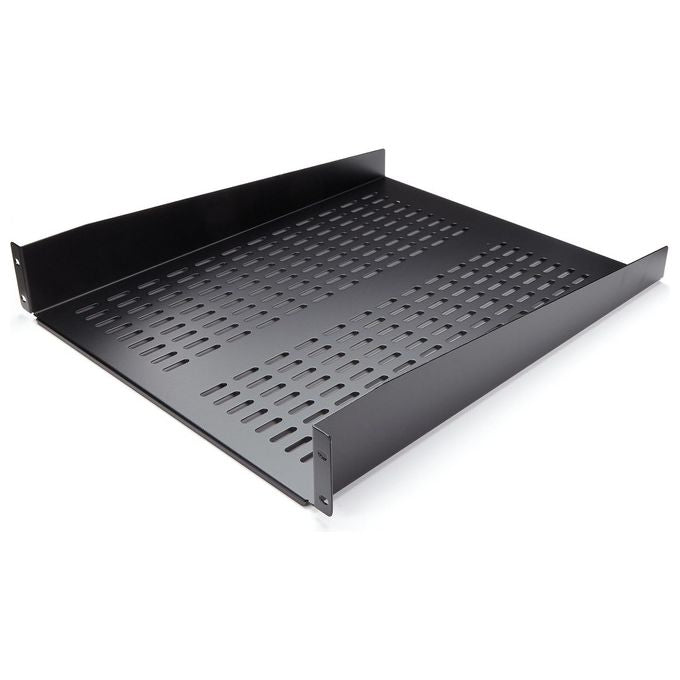 StarTech Ripiano per montaggio a rack con fessure 22 2U - Ripiano per armadio server rack fisso - 22 kg