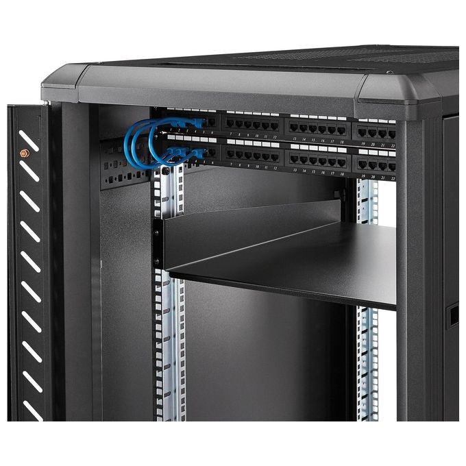 StarTech Ripiano per montaggio a rack fisso profondita' 22 2U - 22 kg