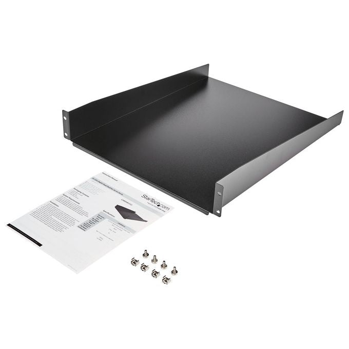 StarTech Ripiano per montaggio a rack fisso profondita' 22 2U - 22 kg