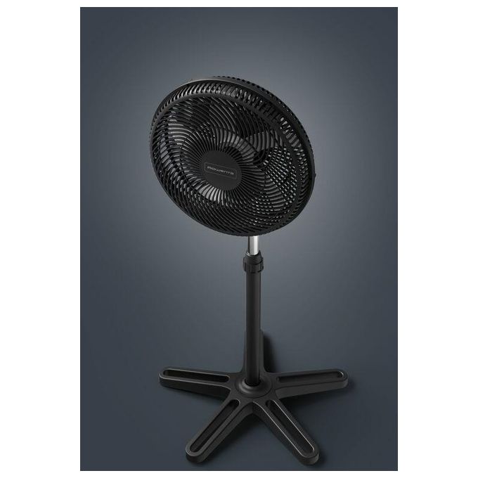 Rowenta VU3110F0 Turbo Essential Ventilatore a Piantana 3 Velocita' 40 cm 2220 m³-h 58 dB colore Nero