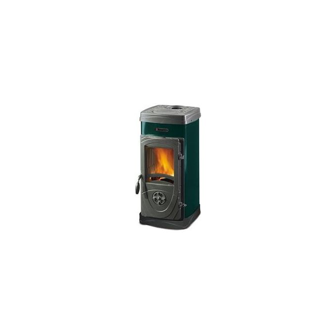 La Nordica 8022724345252 Super Junior Stufa a Legna Potenza 5000 W Efficienza 79,5% colore Verde Grigio