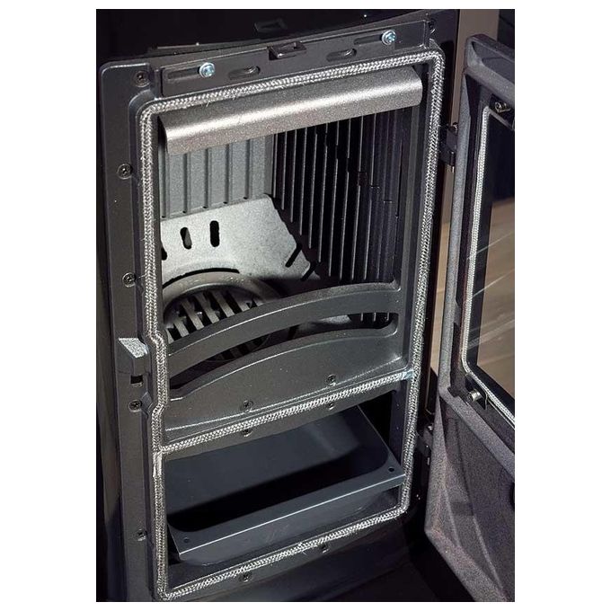 La Nordica 8022724345252 Super Junior Stufa a Legna Potenza 5000 W Efficienza 79,5% colore Verde Grigio