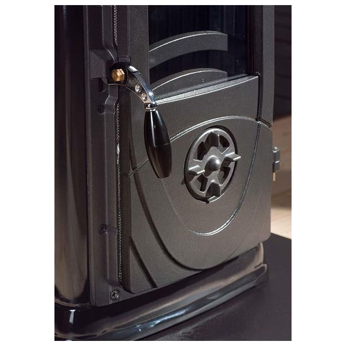 La Nordica 8022724345252 Super Junior Stufa a Legna Potenza 5000 W Efficienza 79,5% colore Verde Grigio