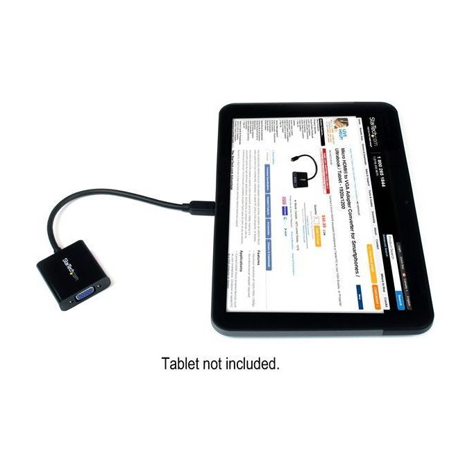 StarTech Adattatore convertitore Micro HDMI a VGA per smartphone-ultrabook-tablet - 1920x1080