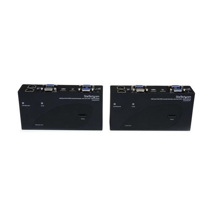 StarTech.com Extender Console Kvm A Doppio Vga Usb Tramite Cat5 200m