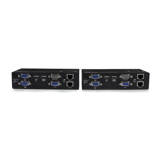 StarTech.com Extender Console Kvm A Doppio Vga Usb Tramite Cat5 200m