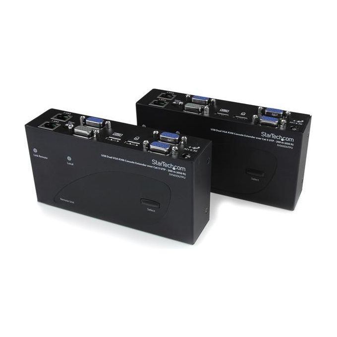 StarTech.com Extender Console Kvm A Doppio Vga Usb Tramite Cat5 200m