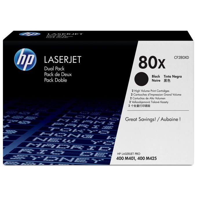 Hp Toner Cf280x Black Con. Doppi