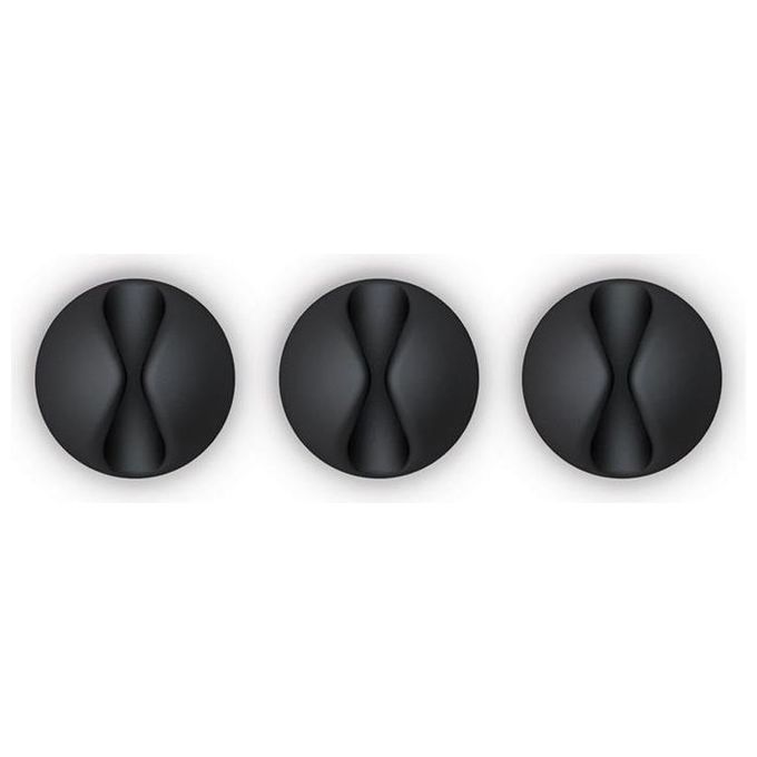 Bluelounge CableDrop Gestione Cavi da Scrivania 6 Pezzi Pack Nero