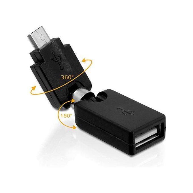 Link Adattatore Ruotabile Usb a Femmina, Micro Usb Maschio