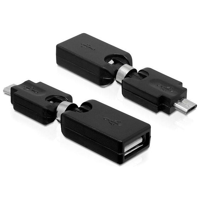 Link Adattatore Ruotabile Usb a Femmina, Micro Usb Maschio