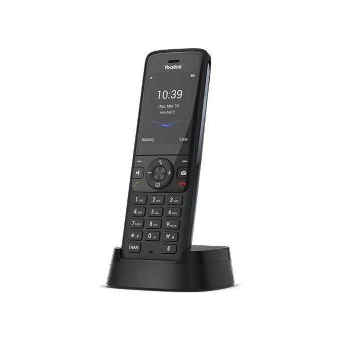Yealink W78H Telefono DECT Wireless Display TFT 2.4'' Bluetooth 5.1 Ricarica Rapida colore Nero